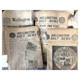 1971 and 1977 Wellington Daily News Newspapers,