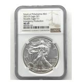 2021-P Silver Eagle Type I, NGC Graded MS69