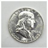 1962-D Franklin Half Dollar