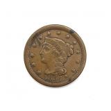 1854 Braided Hair Large Cent