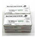(70) Rnds 5.56, M855 Green Tip, Winchester