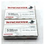 (40) Rnds 5.56, Winchester 55 Gr FMJ
