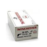 (50) Rnds 38 SPL +P, Winchester 125 Gr JHP