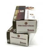 (100) Rnds 9mm, Dynamic Research Technologies