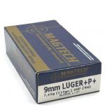(50) Rnds 9mm+P+ , Magtech 115 Gr JMJ