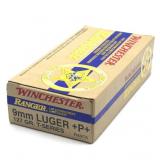 (50) Rnds 9mm+P+ , Winchester 127 Gr T Series