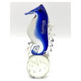 Art Glass Seahorse 7.25"