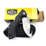 Buck Folding Knife with Sheath and Box- blade