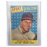 Stan Musial 1958 All Star Selection Topps