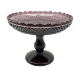 Amethyst Glass Compote 9" x 7"