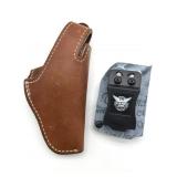 Longhorn Brand Leather Holster 7" and We the