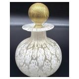 Murano Millefiori and Gold Art Glass Perfume
