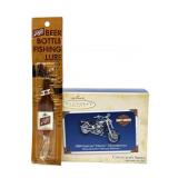 Schlitz Beer Bottle Fishing Lure and Harley