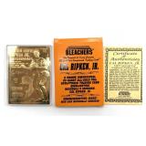 Bleachers Cal Ripken Jr 23KT Gold Sculptured