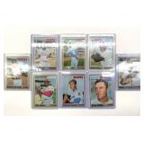 (8) 1970 Topps Baseball Cards in Plastic