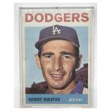 1964 Sandy Koufax Topps Baseball Card in Hard