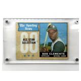 1968 Bob Clemente Topps Baseball Card in Hard