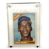 1966 Ernie Banks Topps Baseball Card in Hard