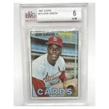 1967 Bob Gibson Topps Baseball Card, Beckett