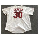 Cardinals Orlando Cepeda Autographed Jersey Size