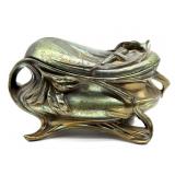 Antique Art Nouveau NB Rogers Jewelry Box 5" x 3"