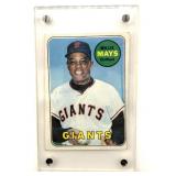 1969 Willie Mays Topps Baseball Card  in Hard
