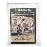 1971 Topps Bob Gibson Baseball Card in Hard