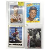 (4) 1999 and 2003 Stan Musial Baseball Cards-