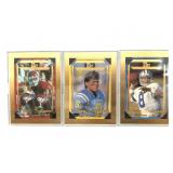 Set of Troy Aikman 23KT Bleachers Football Cards,
