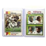 1973 Topps OJ Simpson Football Card and 1979