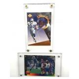 (2) Emmitt Smith Football Cards in Hard Plastic