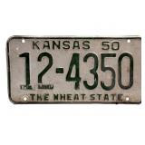 1950 Kansas License Plate - Sumner County