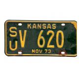 1973 Kansas License Plate - Sumner County
