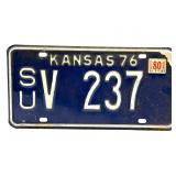 1976 Kansas License Plate - Sumner County
