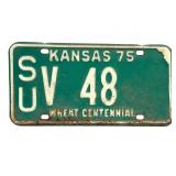 1975 Kansas License Plate - Sumner County