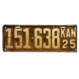 1925 Kansas License Plate - Atchison County