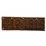 1932 Kansas License Plate - Sumner County