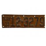 1934 Kansas License Plate - Sumner County