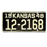 1948 Kansas License Plate - Sumner County