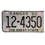 1950 Kansas License Plate - Sumner County