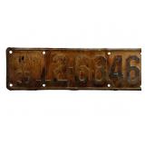 1936 Kansas License Plate - Sumner County