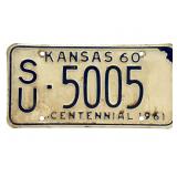 1960 Kansas License Plate - Sumner County