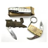 Train Pocket Knife, Keychain Pocket Knife, and