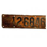 1936 Kansas License Plate - Sumner County