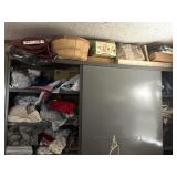 Fabric and Contents of Metal Cabinet (does not