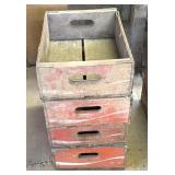 (4) Wooden Cola Cola Crates