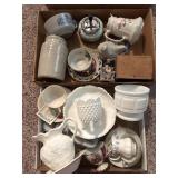 Milk Glass, Porcelain Dishes, and More