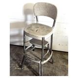 Vintage Cosco Step Stool Chair - tear in seat