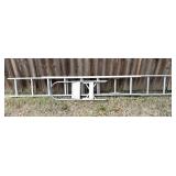 Aluminum Extension Ladder, 14 Ft., Step Stool