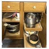 Cabinet Contents; Pots, Pans, Cookware